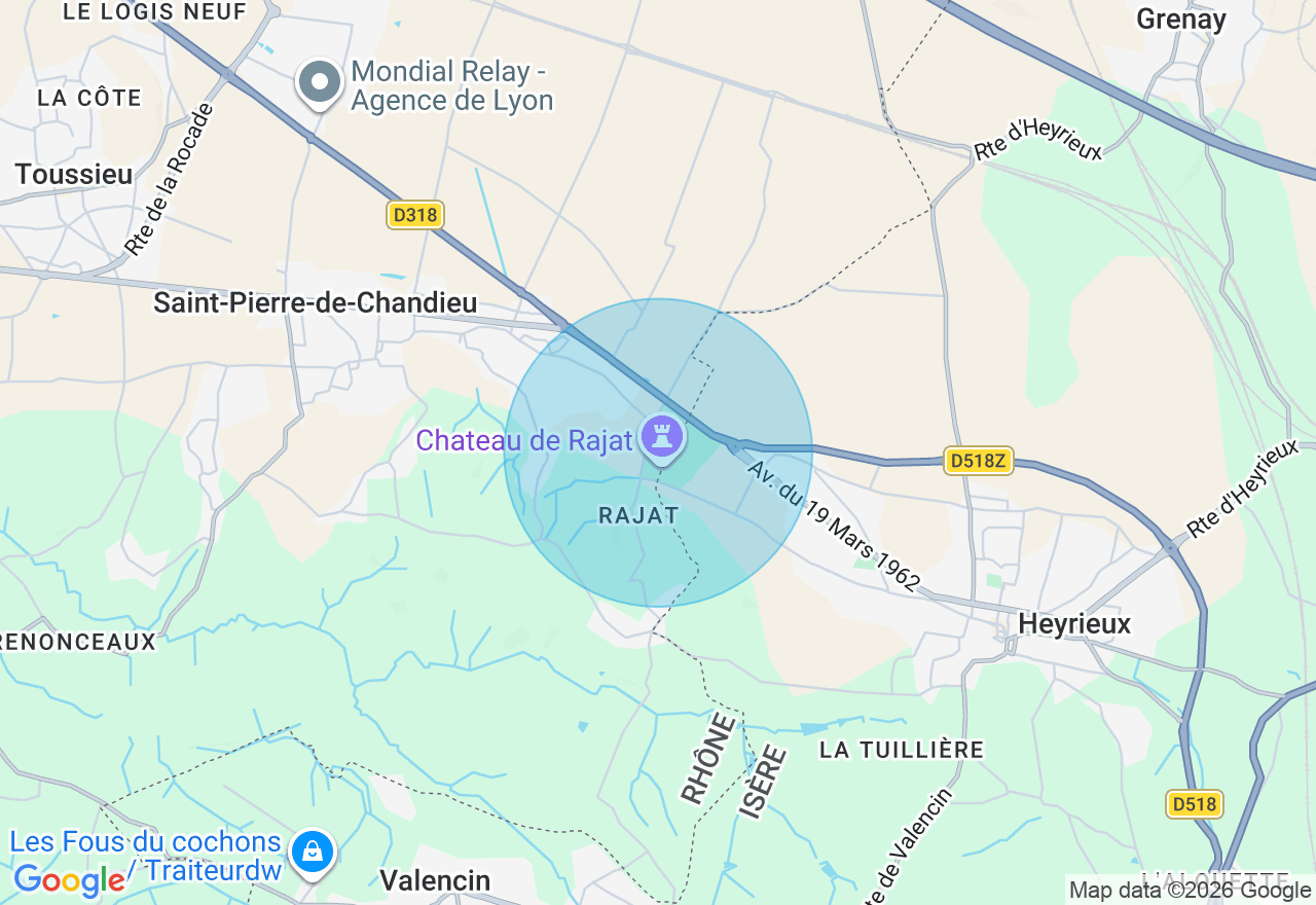 Carte de l'emplacement