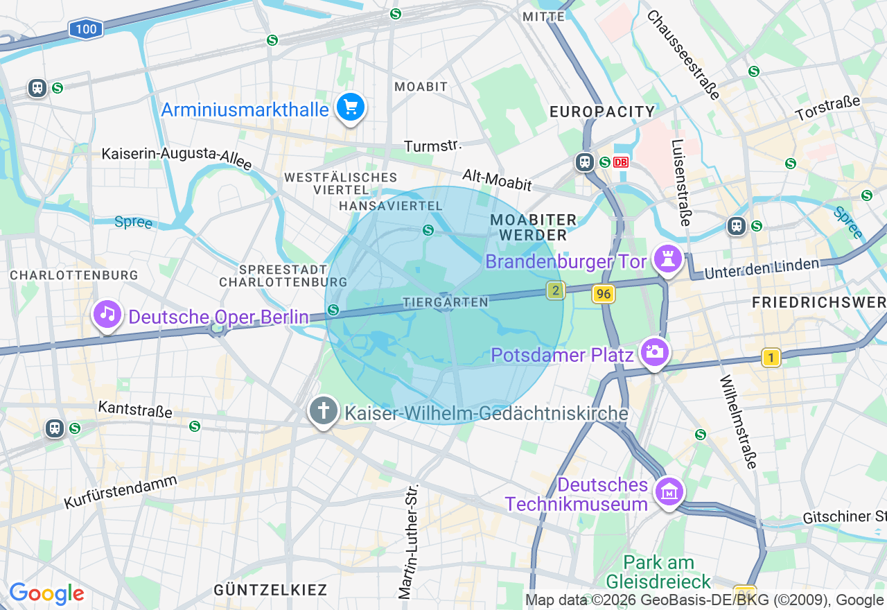 Kartenansicht der Location