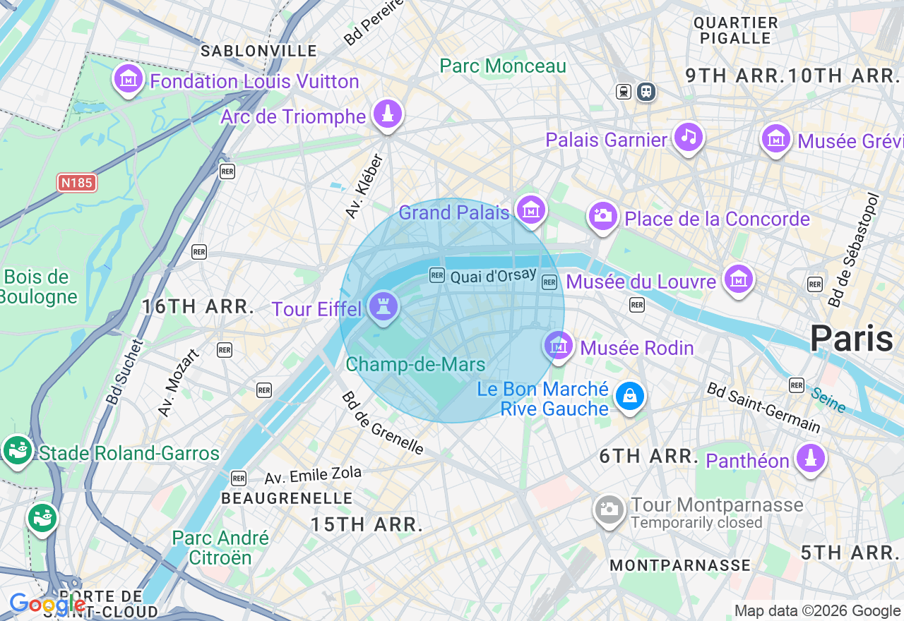 Carte de l'emplacement