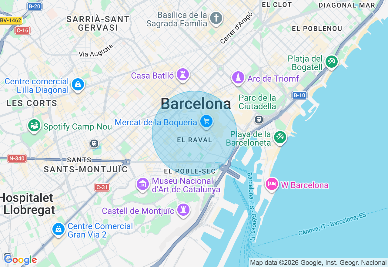 Mapa de la ubicación