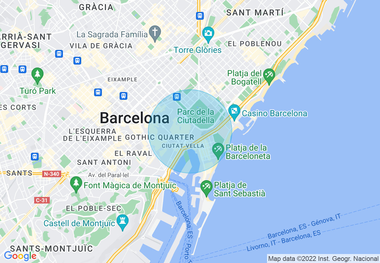 Mapa de la ubicación