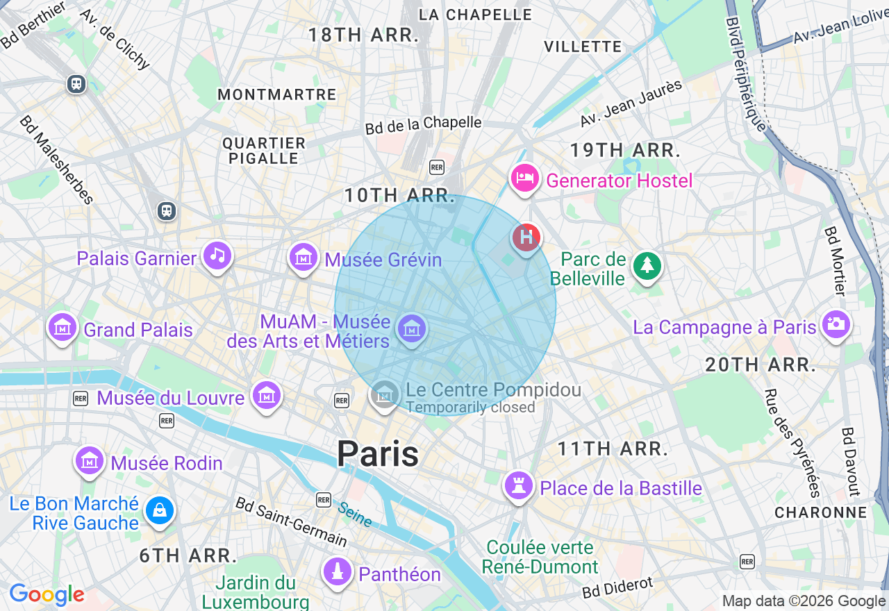 Carte de l'emplacement