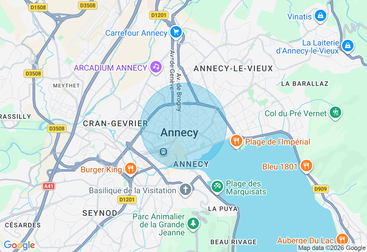 Carte de l'emplacement