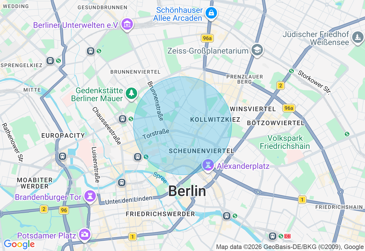 Kartenansicht der Location