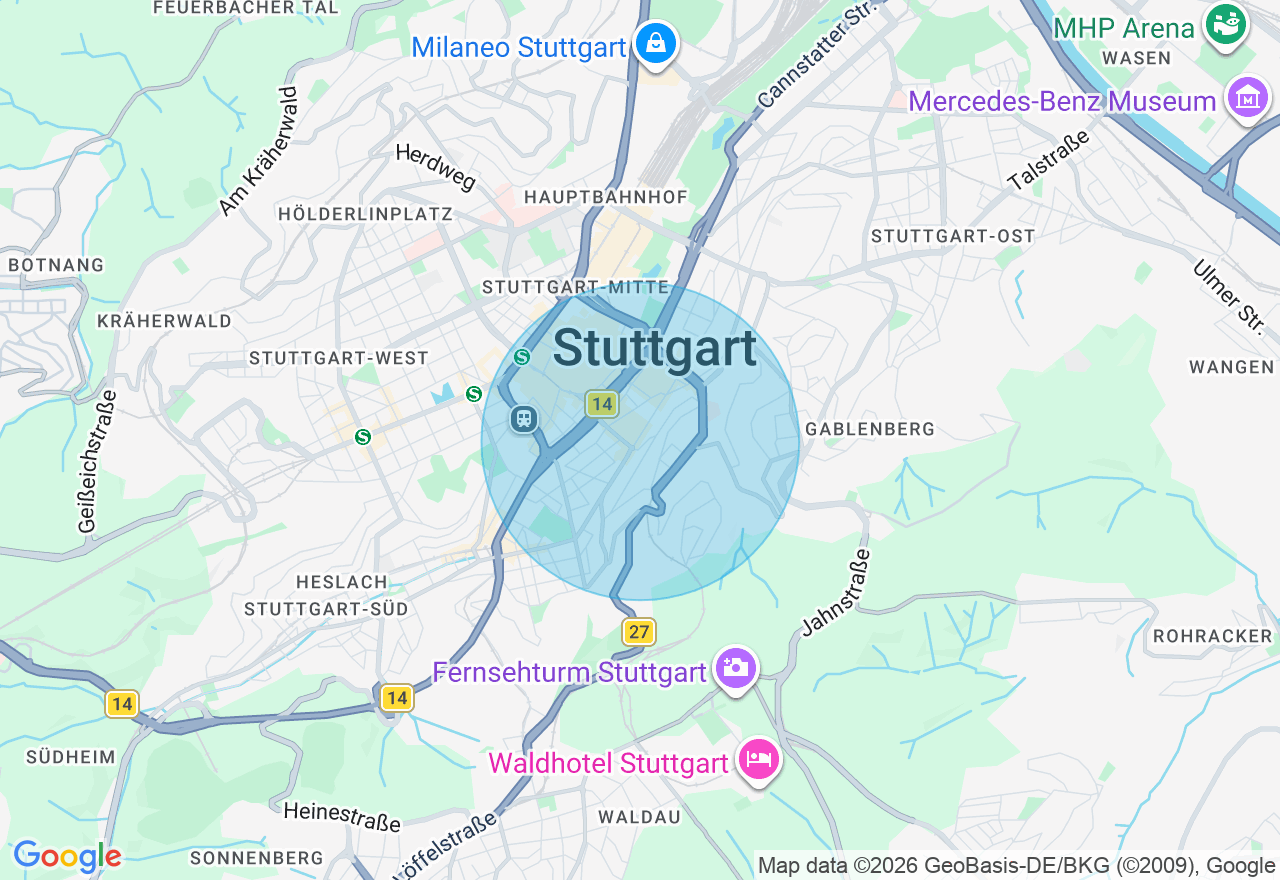 Kartenansicht der Location