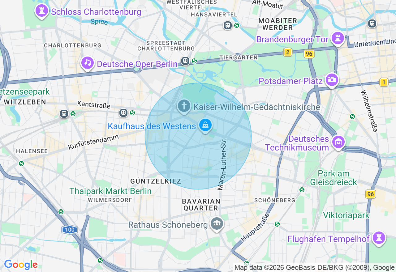 Kartenansicht der Location