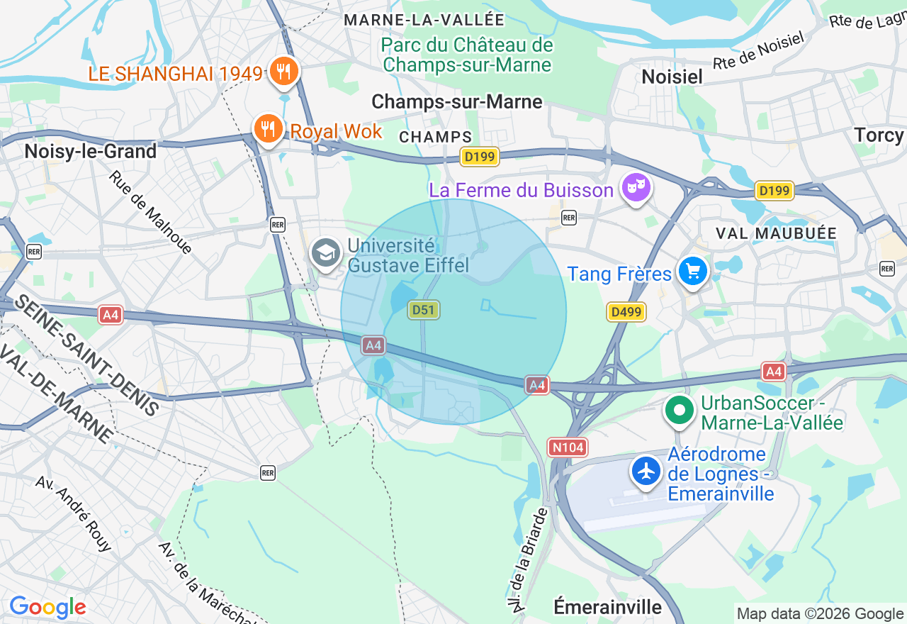 Carte de l'emplacement