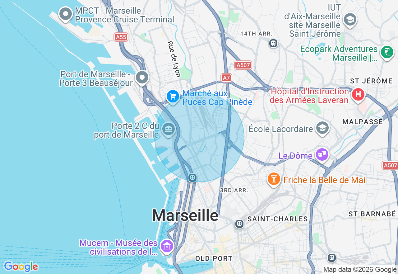 Carte de l'emplacement