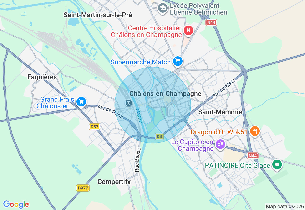 Carte de l'emplacement