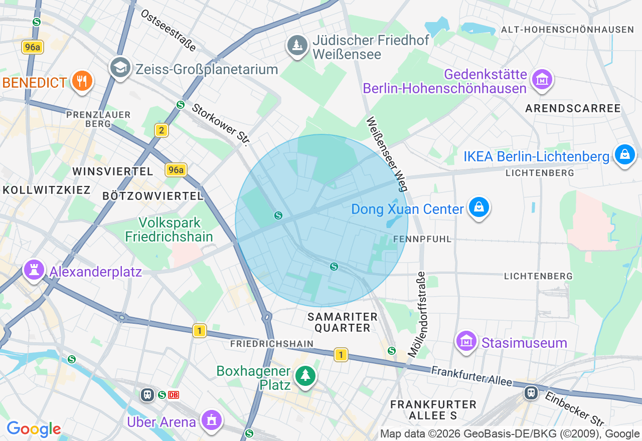 Kartenansicht der Location