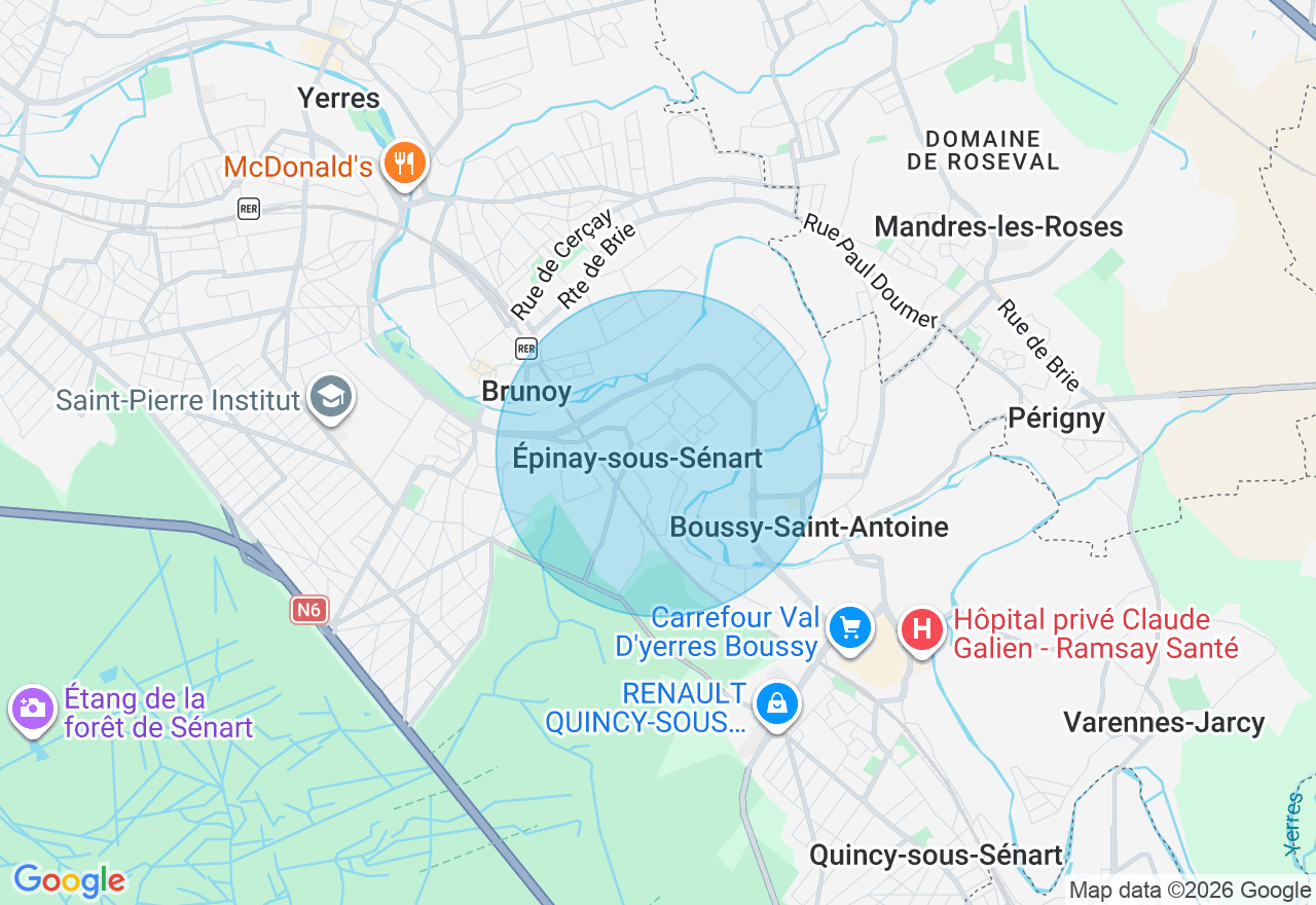 Carte de l'emplacement