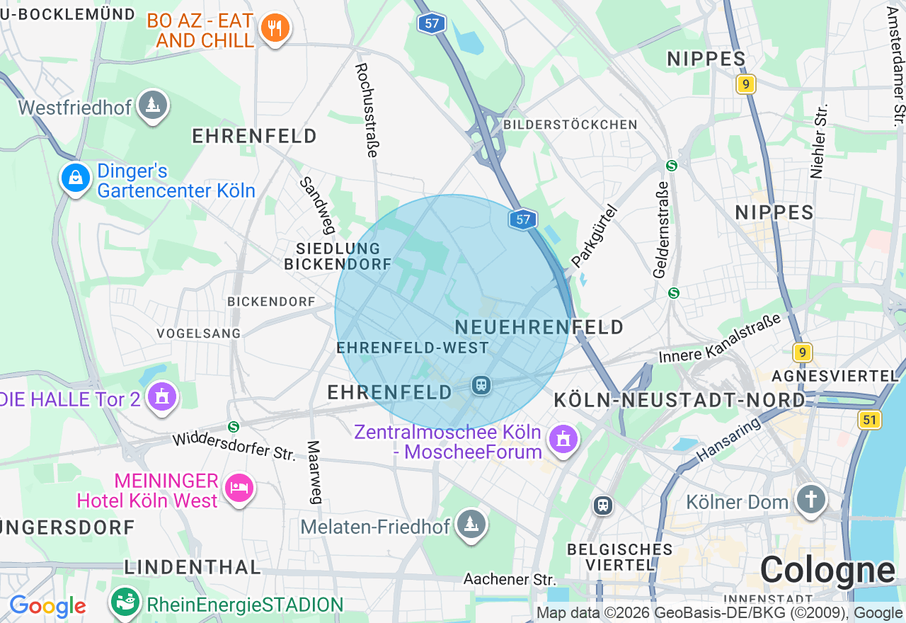 Kartenansicht der Location
