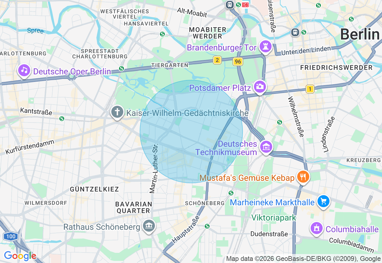 Kartenansicht der Location