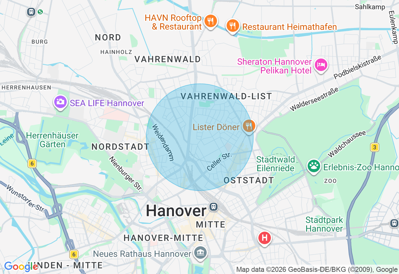 Kartenansicht der Location