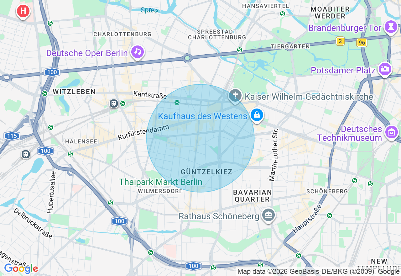Kartenansicht der Location