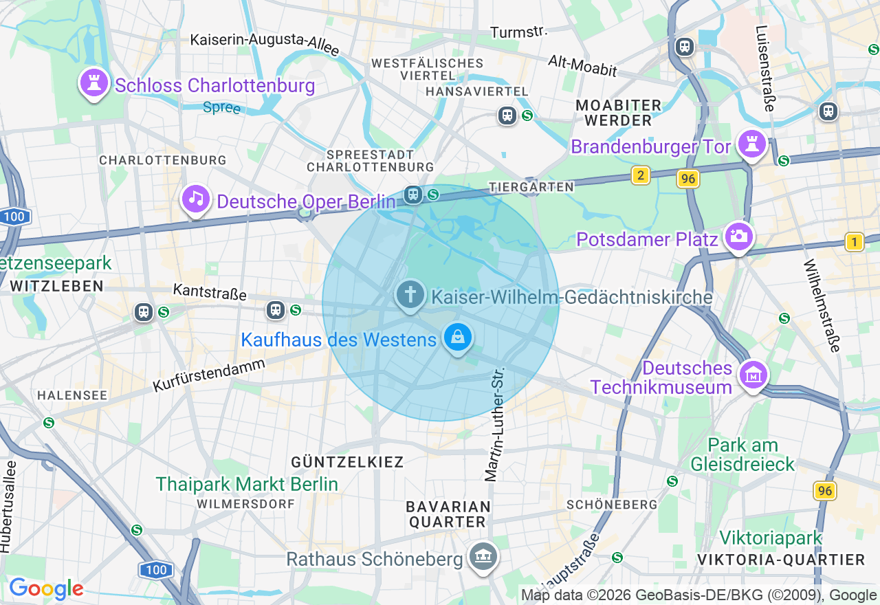 Kartenansicht der Location