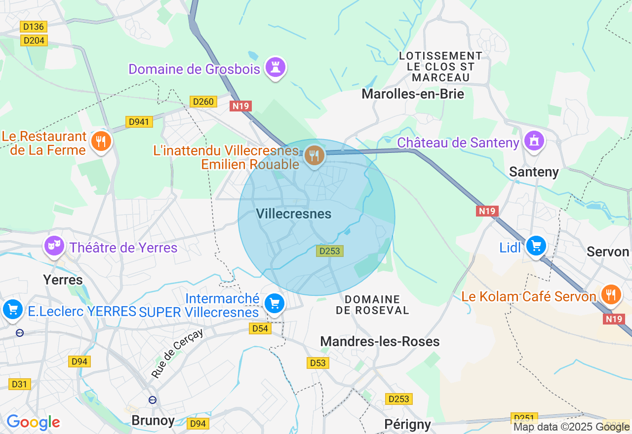 Carte de l'emplacement