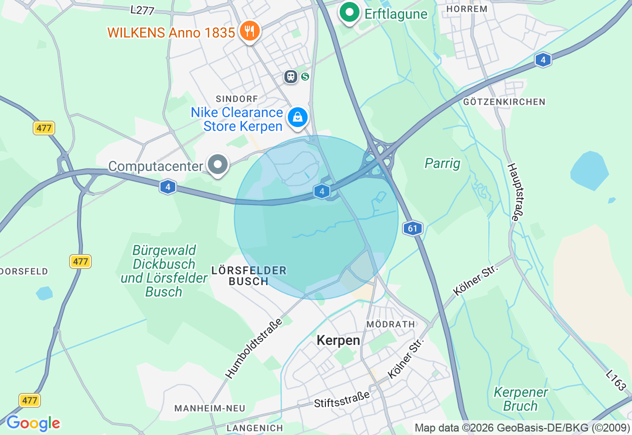 Kartenansicht der Location