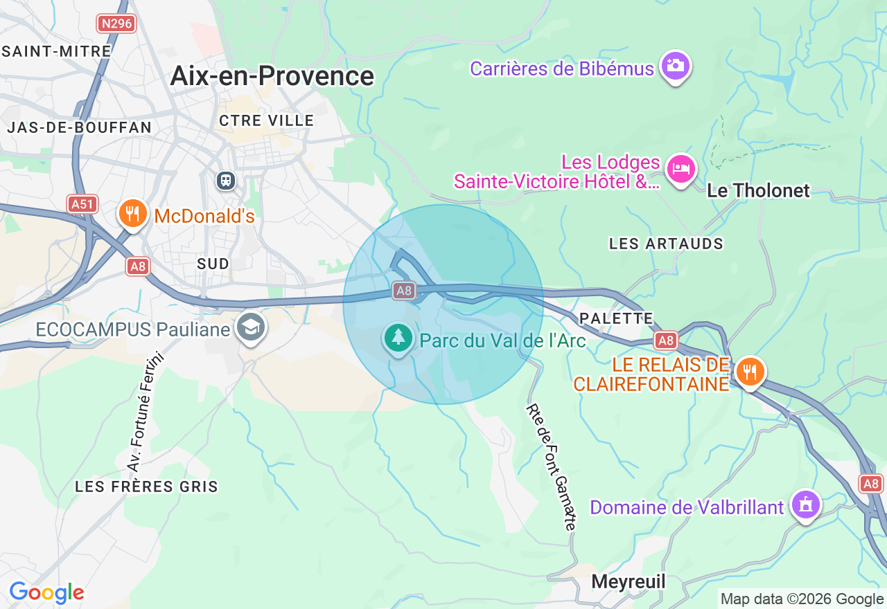 Carte de l'emplacement