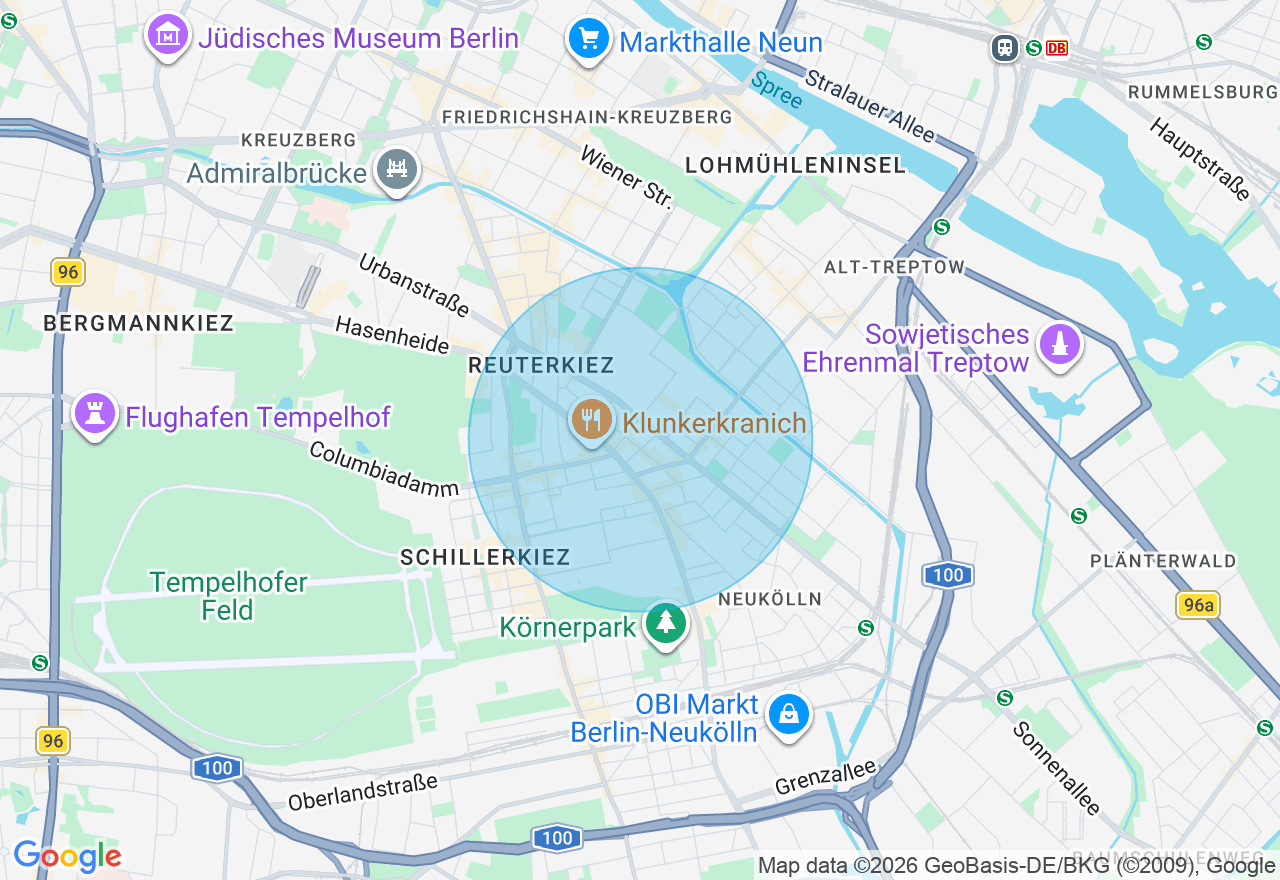 Kartenansicht der Location