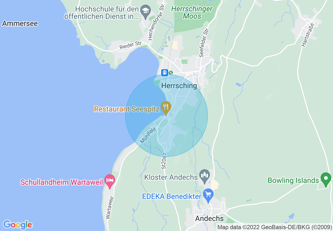 Kartenansicht der Location