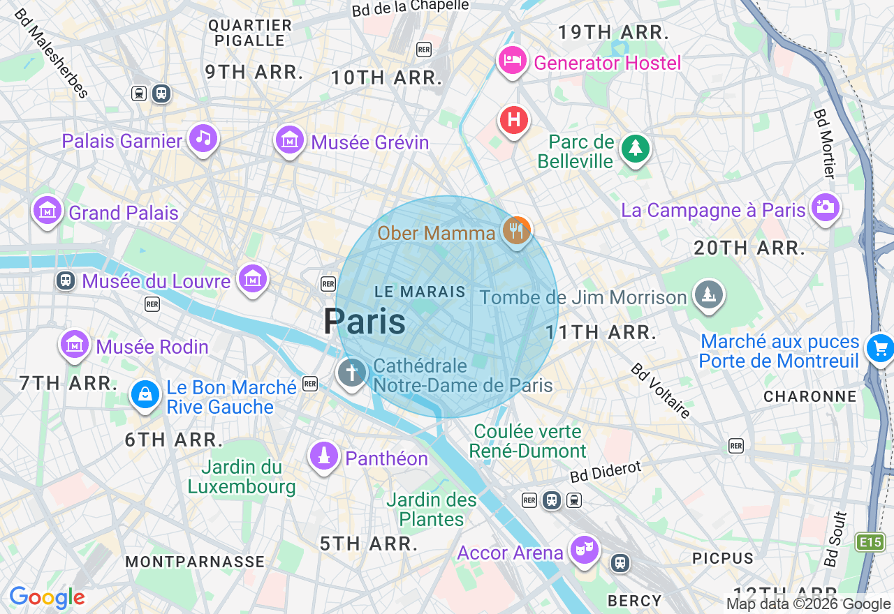 Carte de l'emplacement