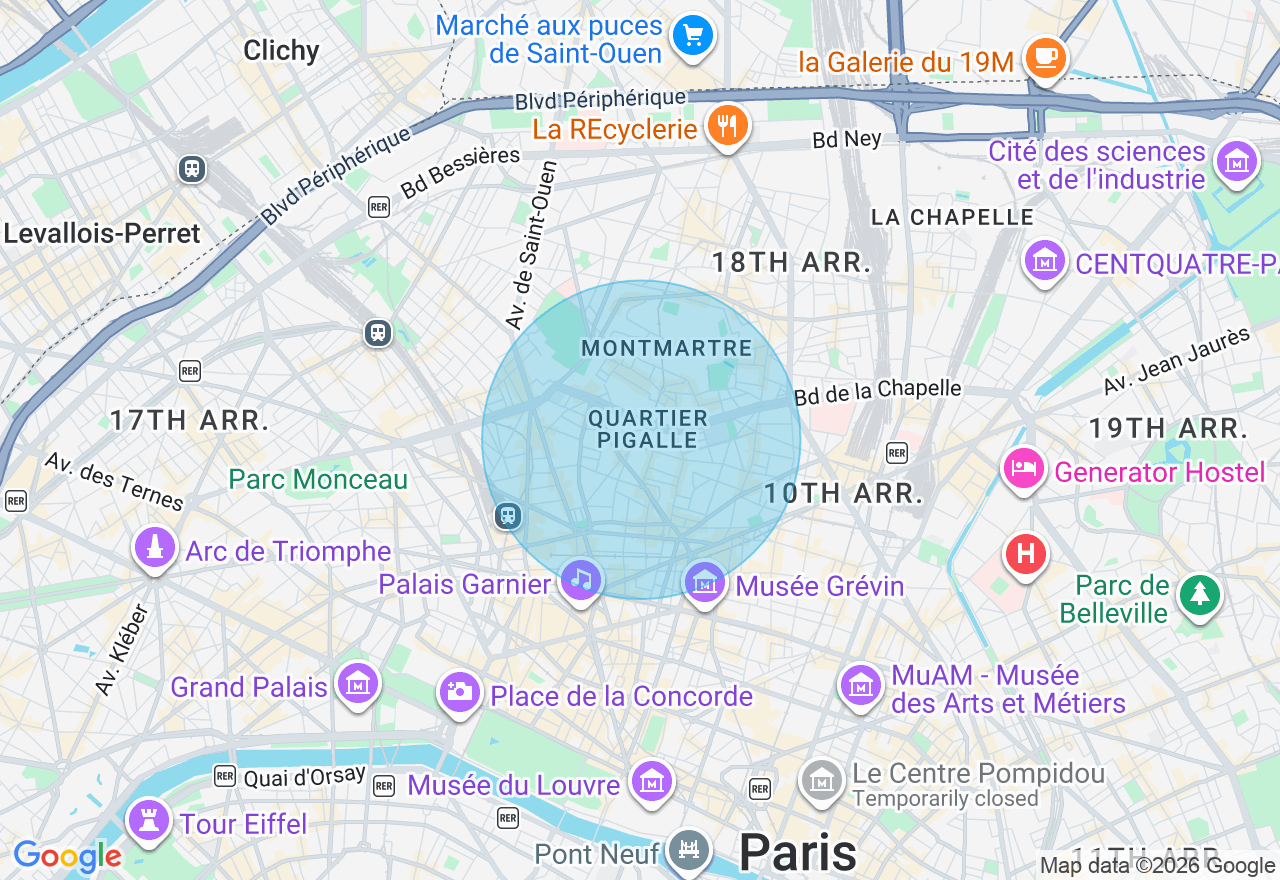 Carte de l'emplacement
