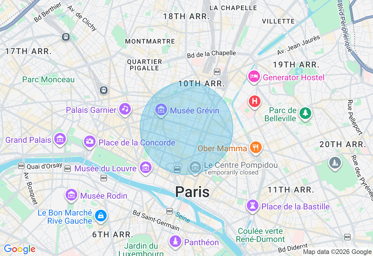 Carte de l'emplacement