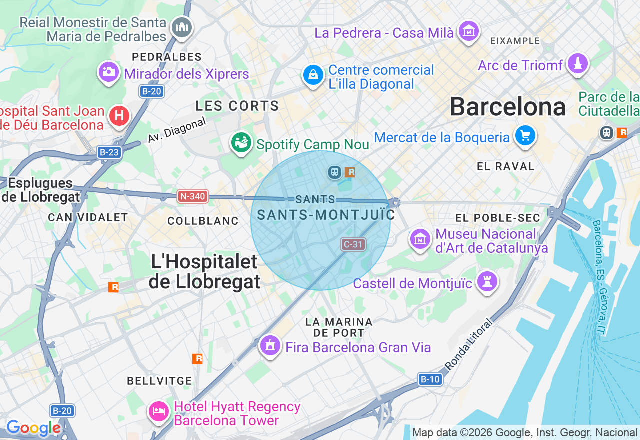 Mapa de la ubicación