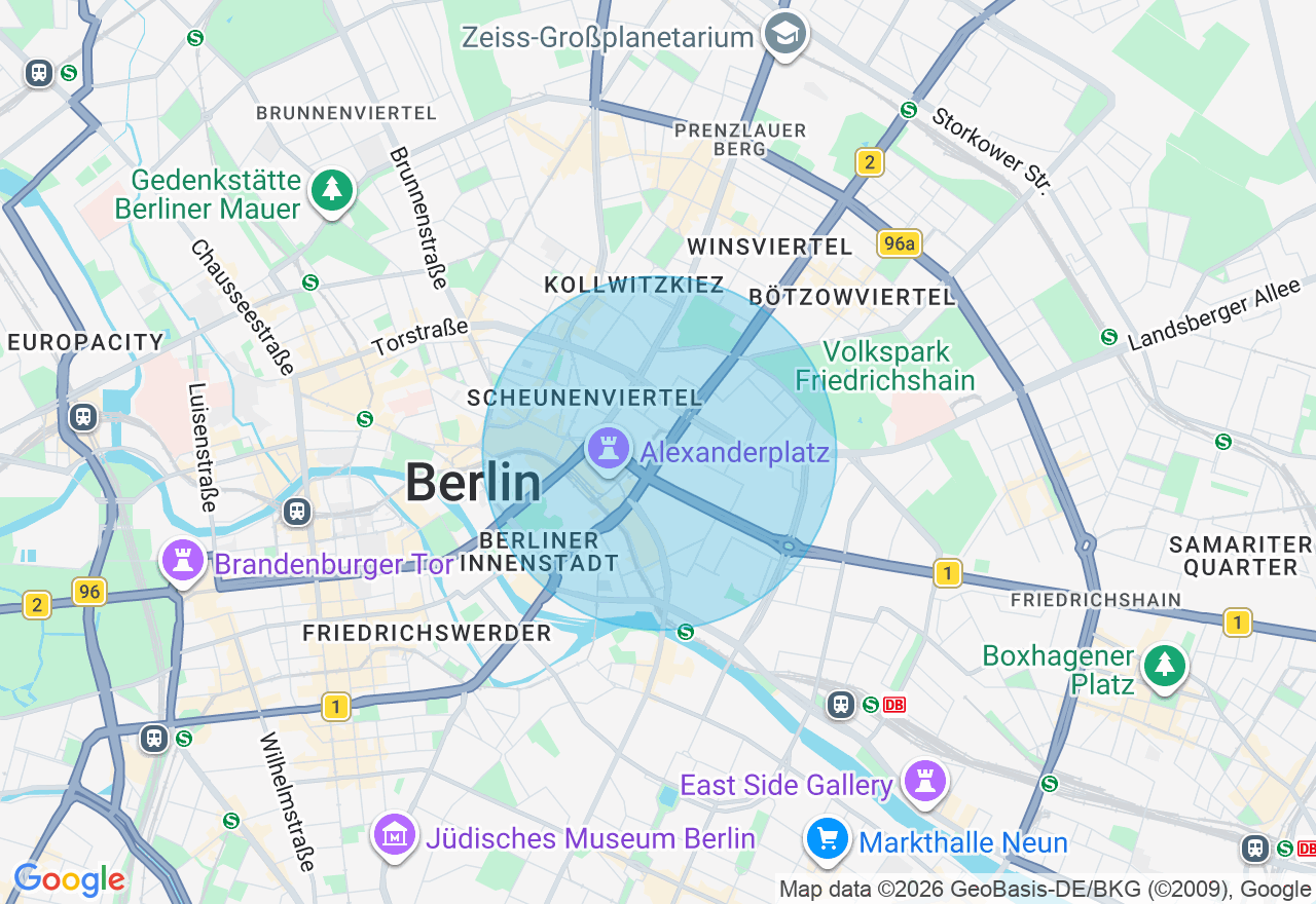 Kartenansicht der Location