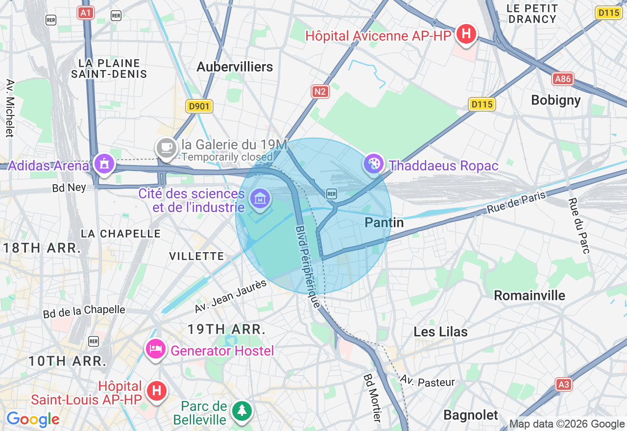 Carte de l'emplacement