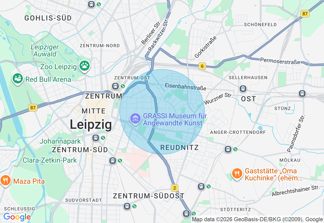 Kartenansicht der Location