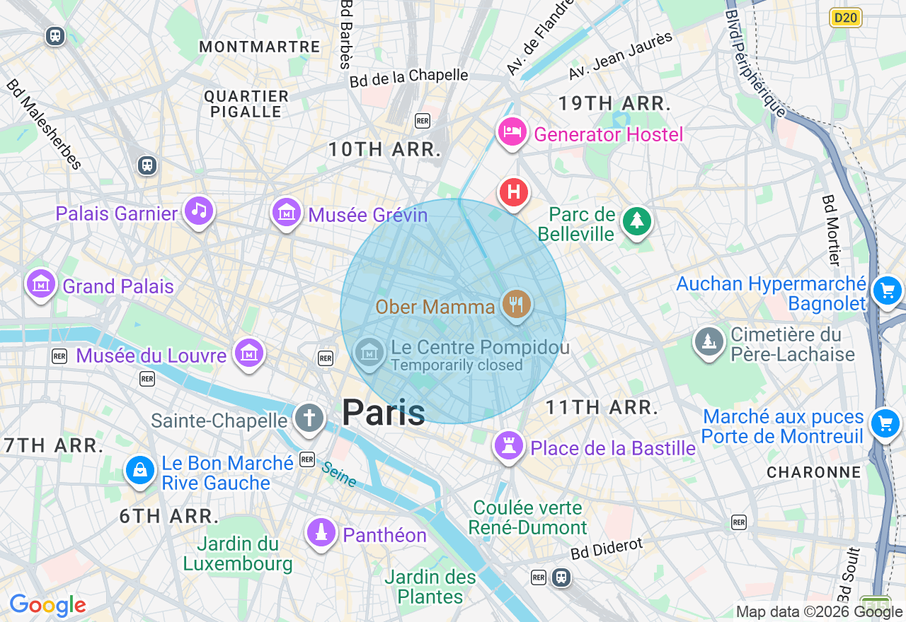 Carte de l'emplacement