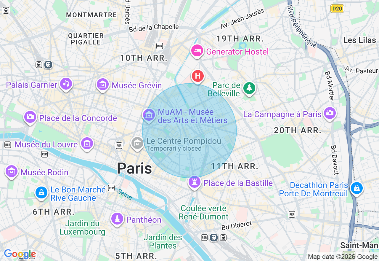 Carte de l'emplacement
