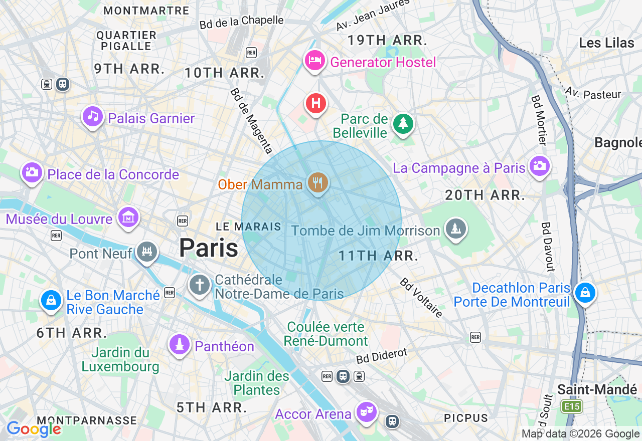 Carte de l'emplacement