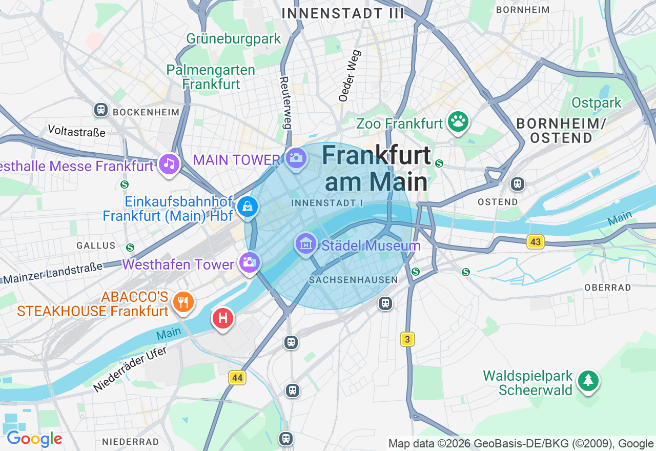 Kartenansicht der Location