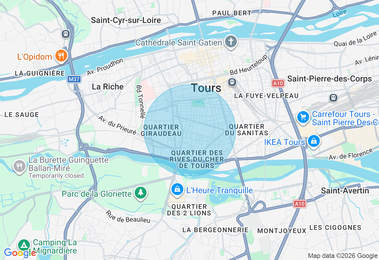 Carte de l'emplacement