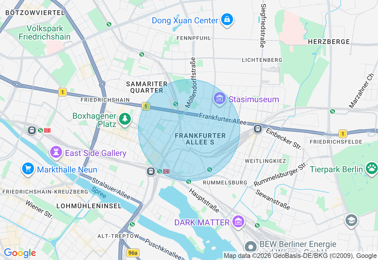 Kartenansicht der Location