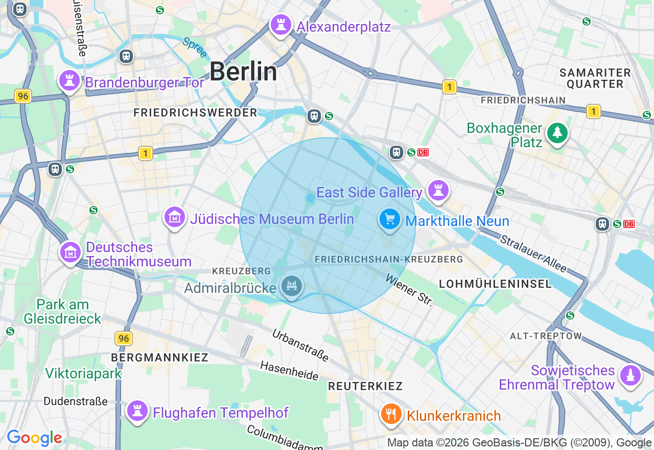 Kartenansicht der Location