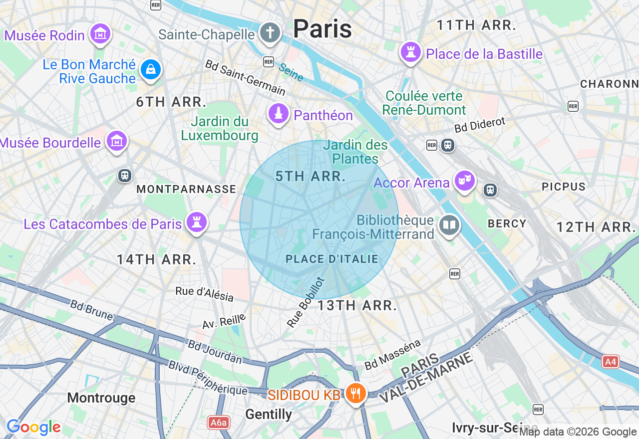 Carte de l'emplacement
