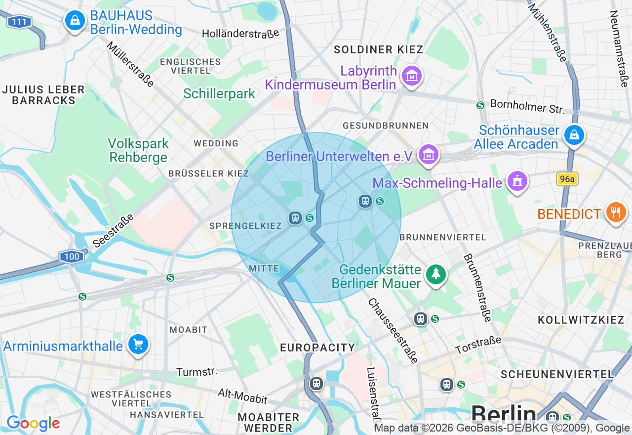 Kartenansicht der Location