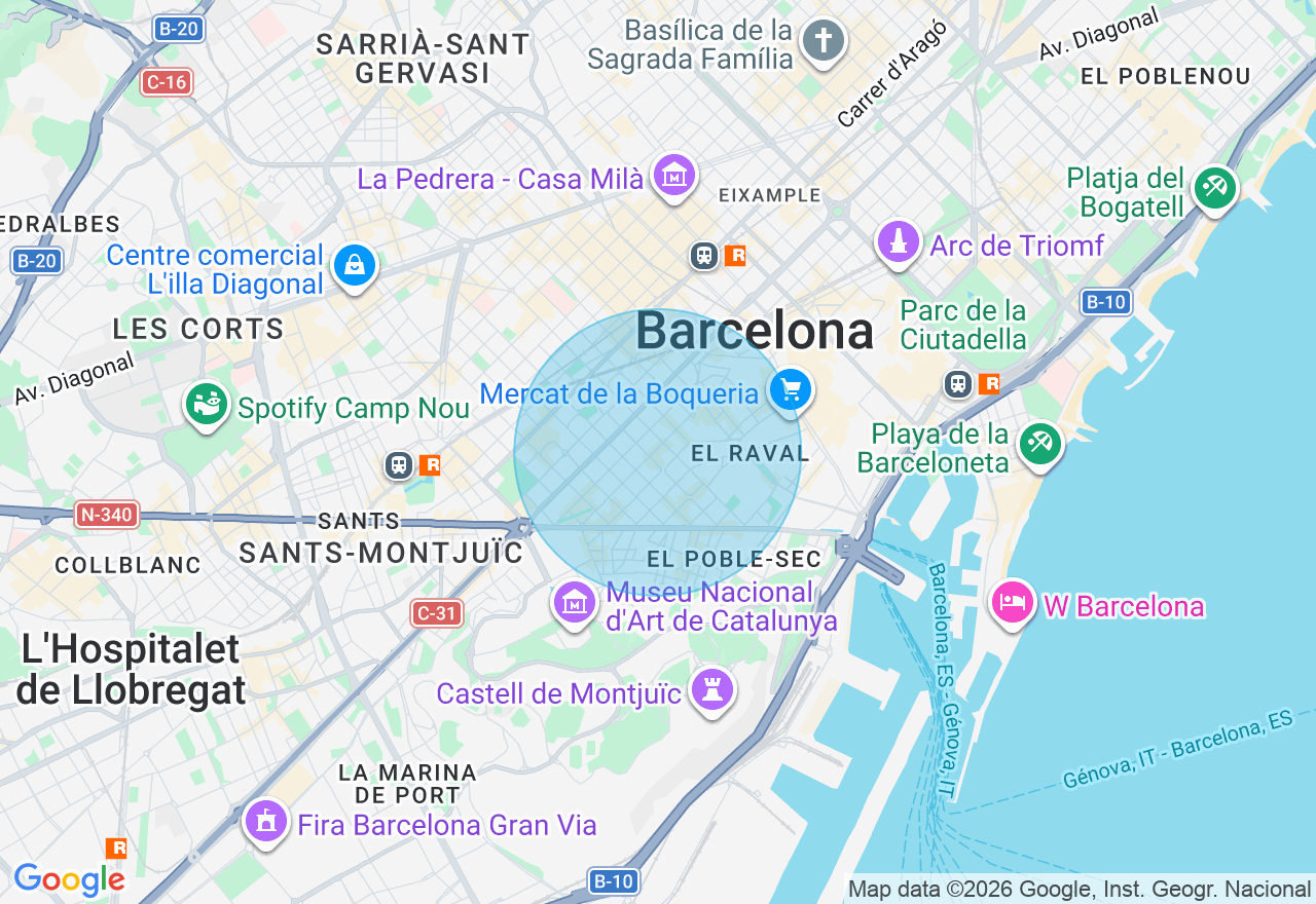 Mapa de la ubicación