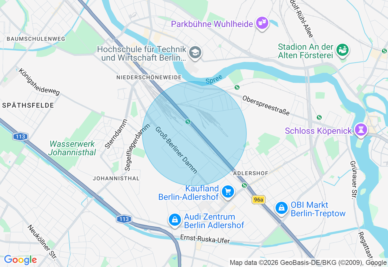 Kartenansicht der Location