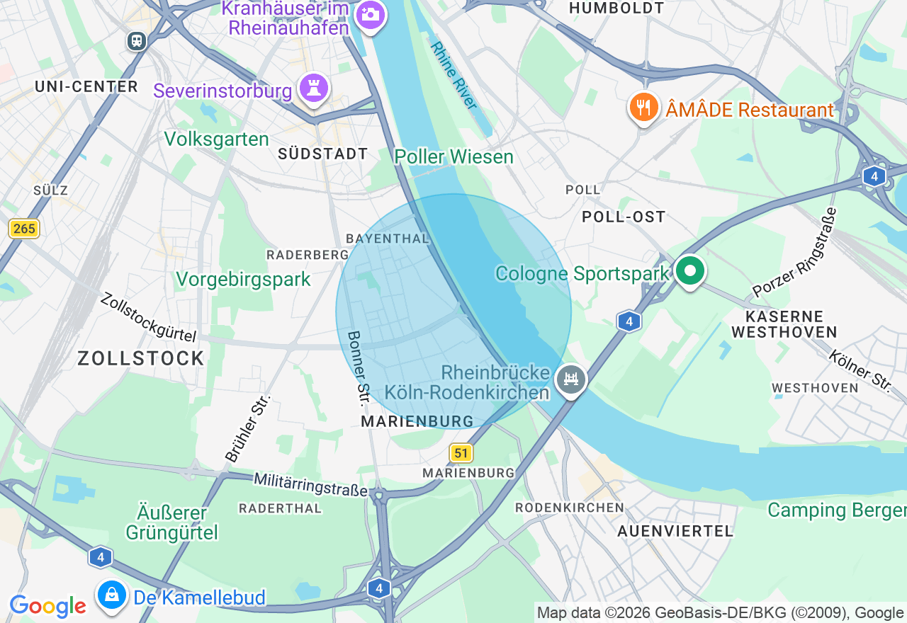 Kartenansicht der Location