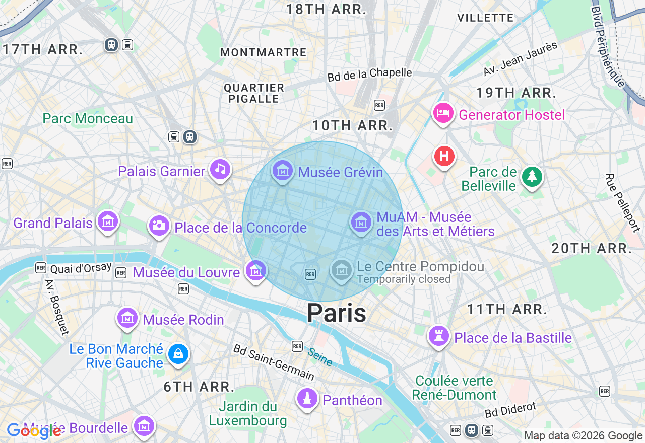 Carte de l'emplacement