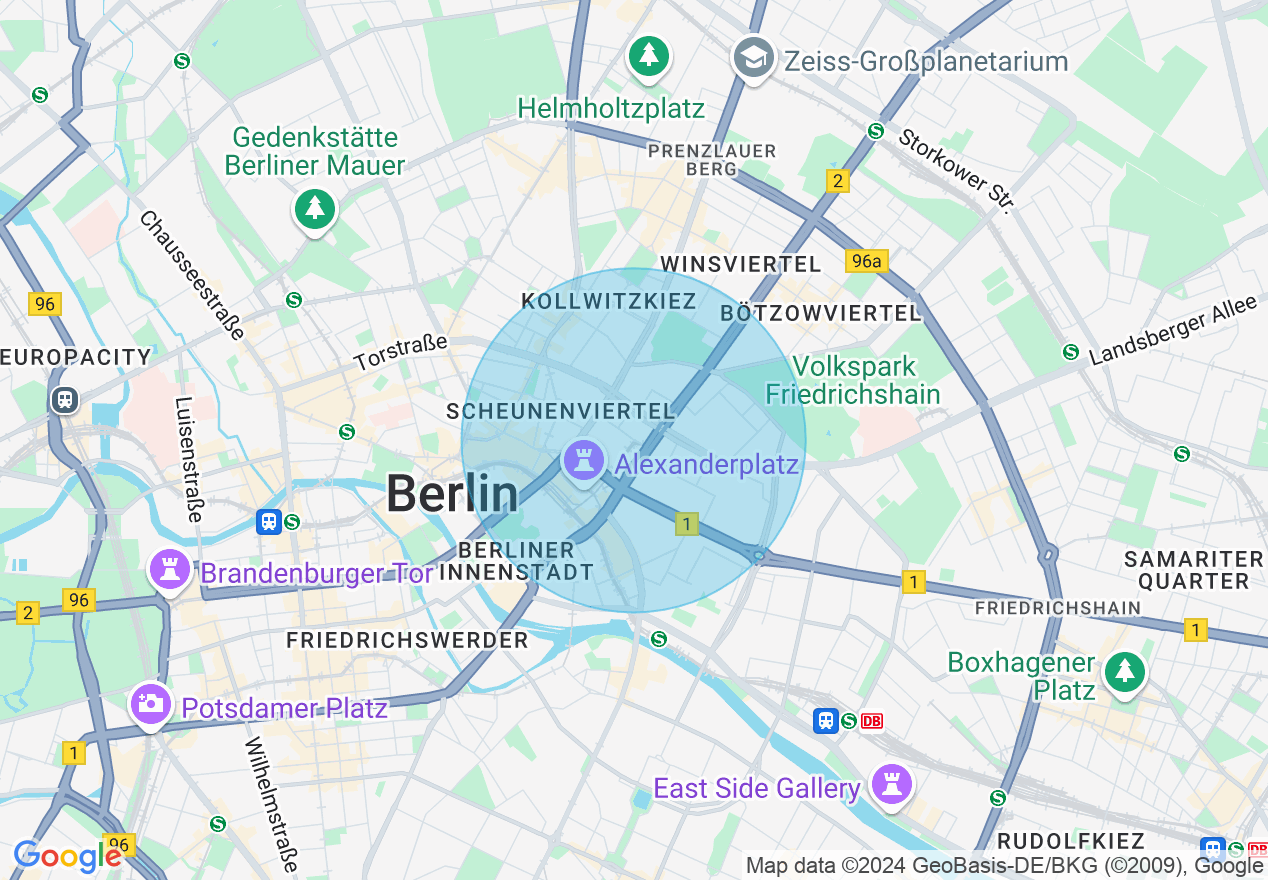 Kartenansicht der Location