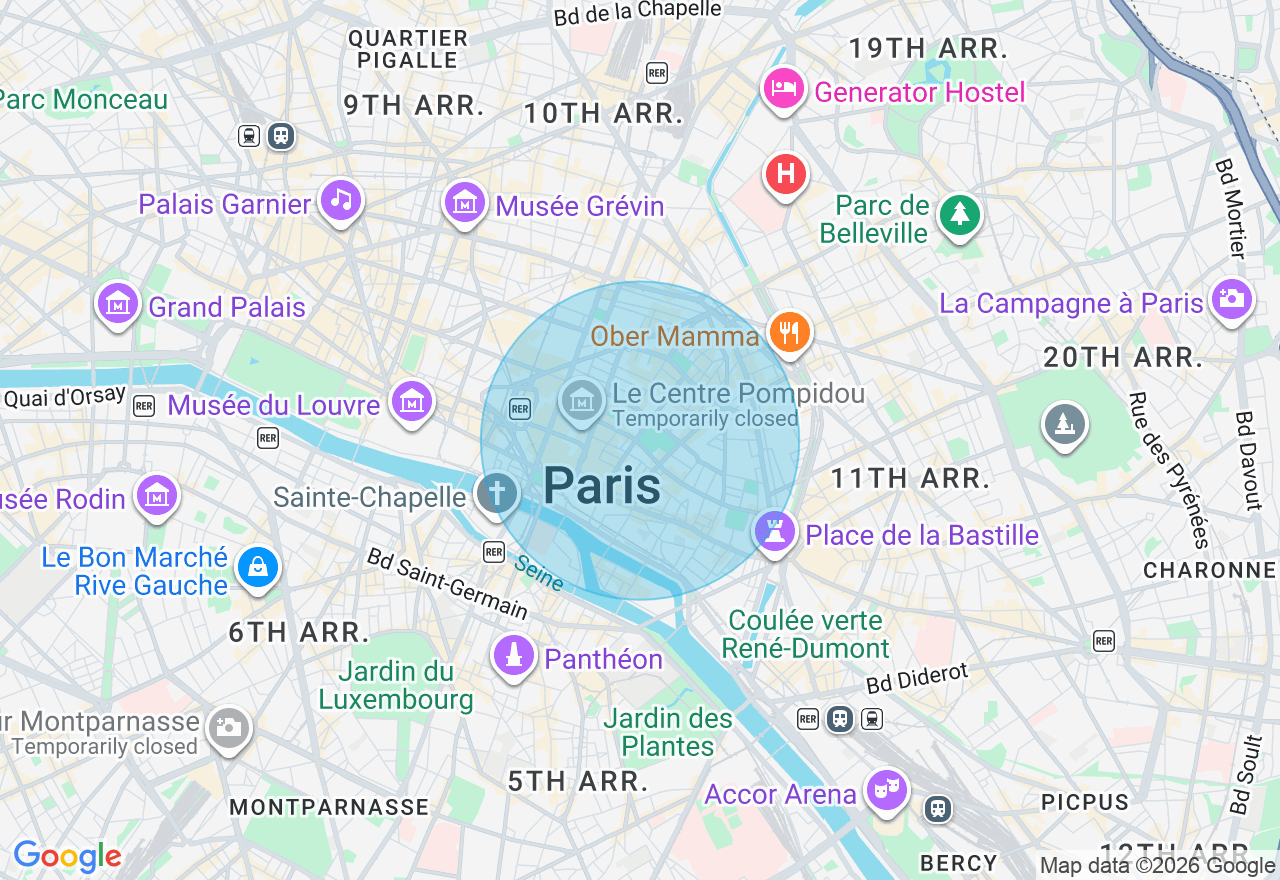 Carte de l'emplacement