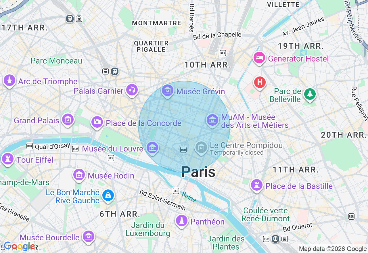 Carte de l'emplacement