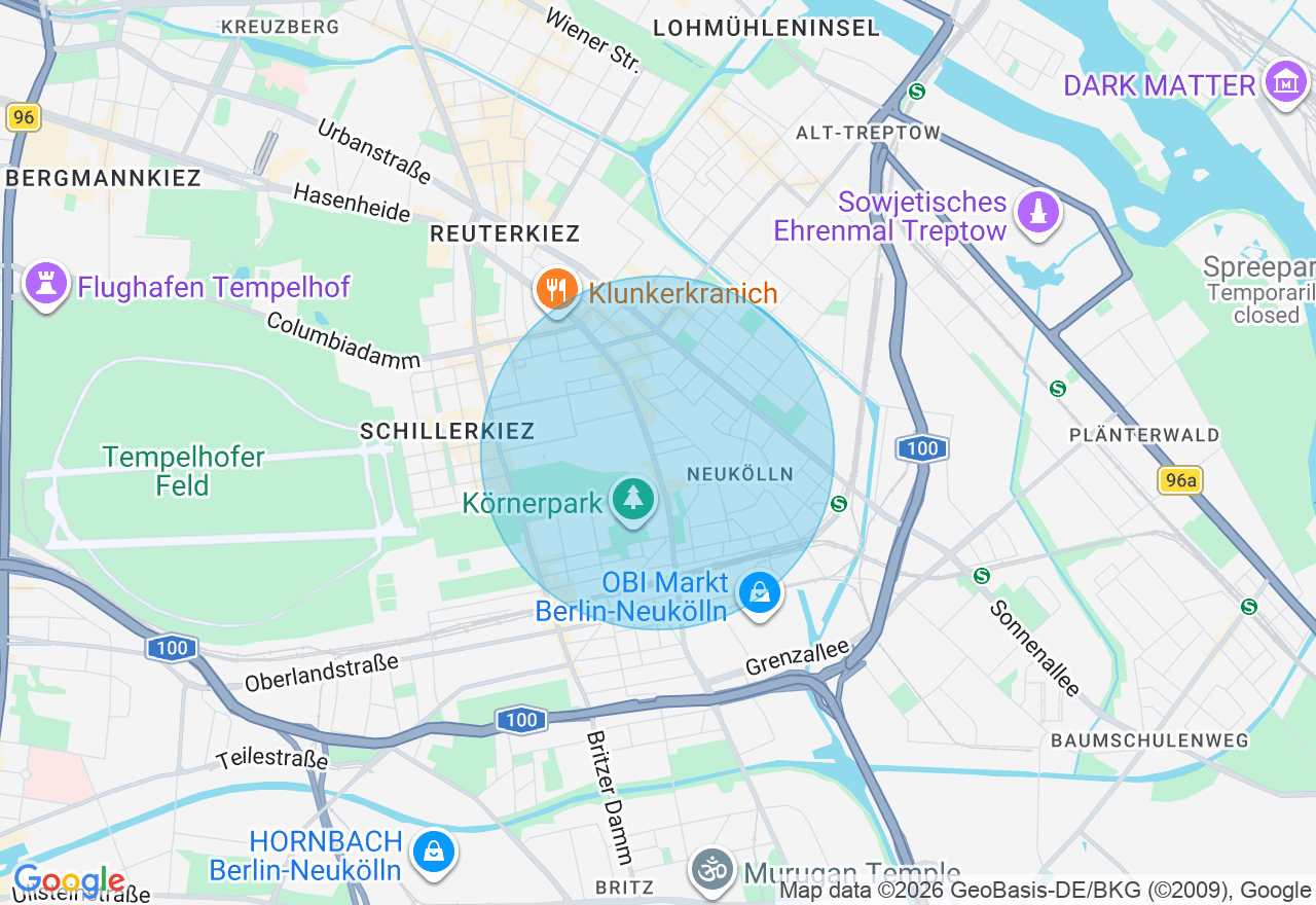 Kartenansicht der Location