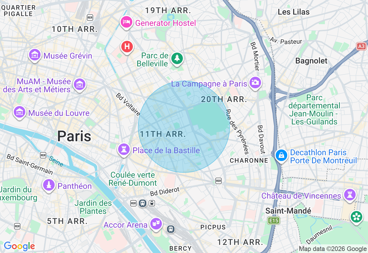 Carte de l'emplacement
